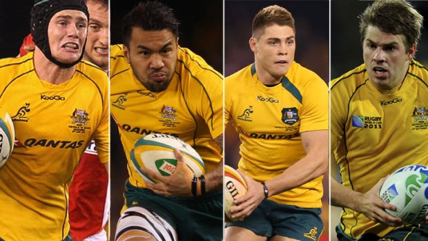 Country comes first: Berrick Barnes, Digby Ioane, James O'Connor and Drew Mitchell will need to return to an Australian Super Rugby team to be in World Cup contention.