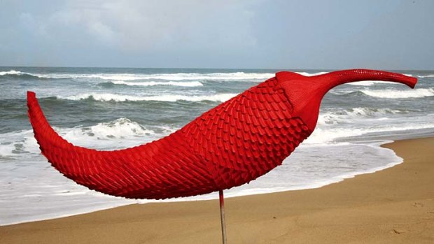 Sculpture by the Sea ... Subodh Kerkar's <em>the chilly</em>.