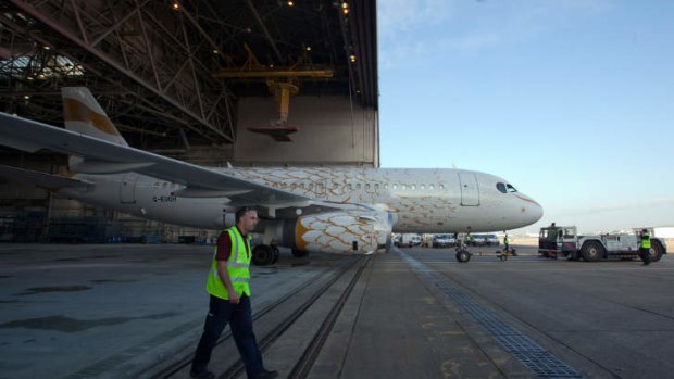 The first "Dove" -- an Airbus A319 -- has been painted with gold strokes to represent the feathers. The cockpit has been resprayed to look like a beak, with the body, wings and tail also getting a makeover.