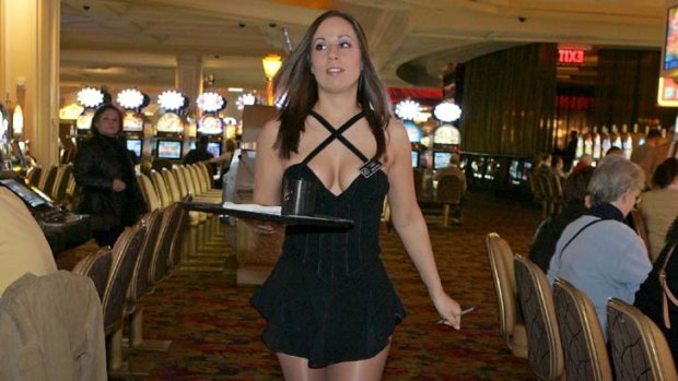 Slim fit ... Borgata Babes are subjected to random weigh-ins.