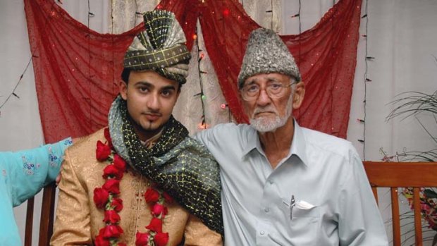 A man ''true and honest'' &#8230; Muhammad Akram with his grandson Wajeeh Ahmed on his wedding day in April 2010.
