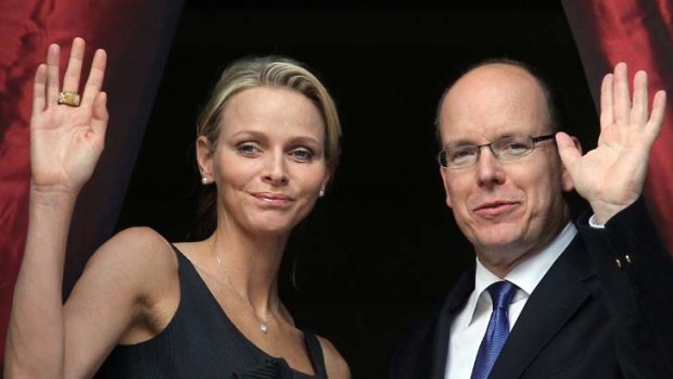 Prince's Albert II of Monaco and his fiancee, Charlene Wittstock.