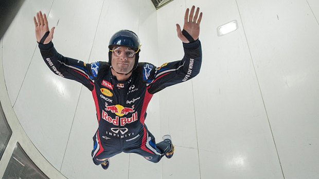 F1 racer Mark Webber could be a candidate to skydive in a wind tunnel being built by two ex-soldiers.