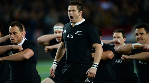 Leading from the front: All Blacks talisman Richie McCaw.