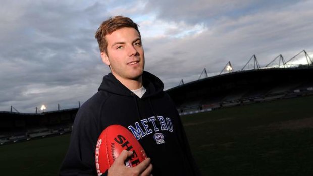 Ready-made: Budding Kangaroo Luke McDonald has spent this year preparing for an AFL career.