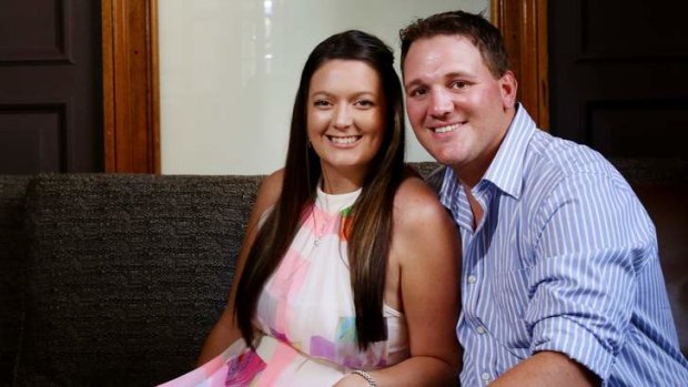 Terrifying: My Kitchen Rules contestants Annie and Jason Chesworth.