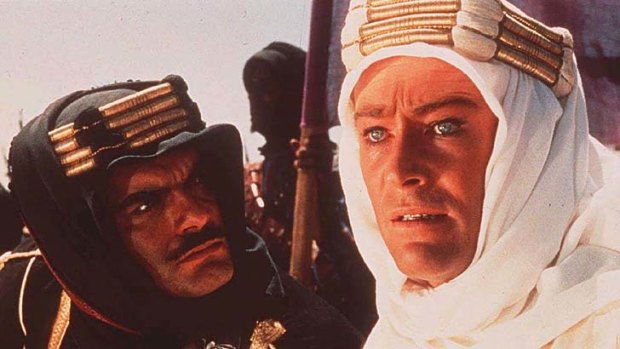 No prisoners: Peter O'Toole, right, starring with Omar Sharif in 1962's classic, Academy Award-winning epic <em>Lawrence of Arabia</em>.