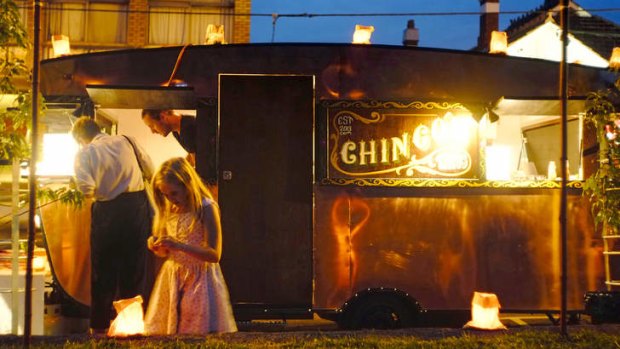Going mobile: Will and Mick Balleau’s copper-coloured Chingon taco van.