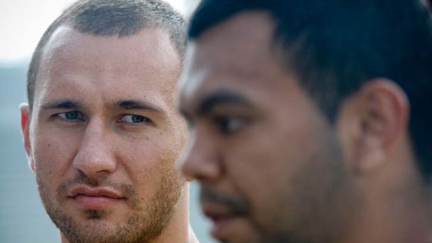 Night out &#8230; Quade Cooper, left, and Kurtley Beale are being investigated by police after an altercation.