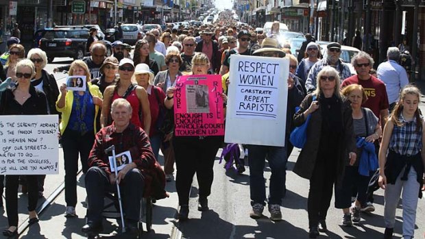 Enough is enough: Thousands of protesters march along Sydney Road
