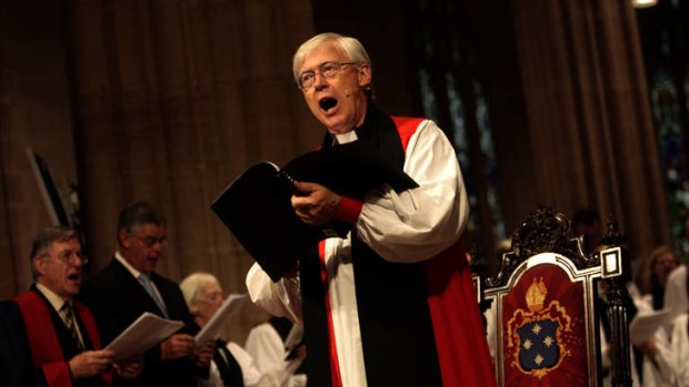 Archbishop Peter Jensen at St Andrews Cathedral.