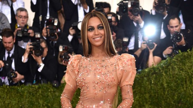 Beyonce on the red carpet as opposed to the bowling green. 