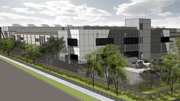 An artist's impression of the Metronode data centre in