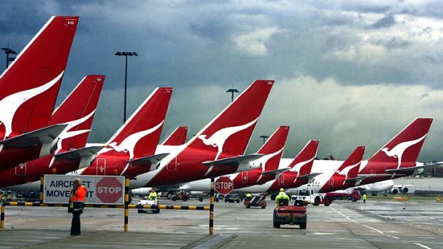 Struggling: Qantas.