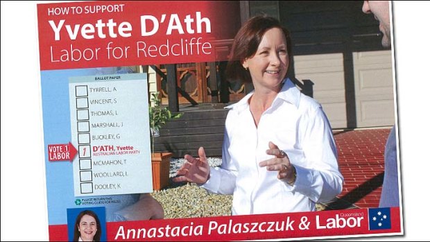 Y'Vette Dath's how-to-vote card.