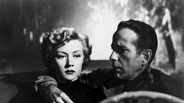 Humphrey Bogart and Gloria Grahame.