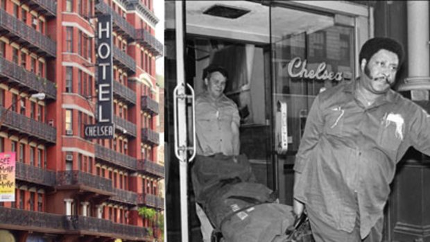 For sale ... the Hotel Chelsea where Nancy Spungen, girlfriend of Sex Pistols bassist Sid Vicious, was found stabbed to death in 1978.