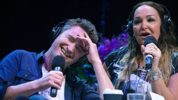Dave Hughes and Kate Langbroek's farewell Nova show in 2013.