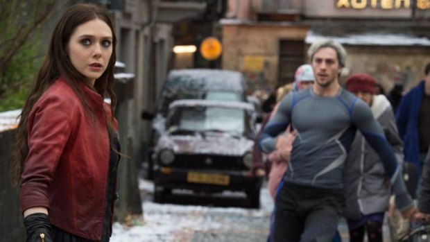 Scarlet Witch/Wanda Maximoff (Elizabeth Olsen) and Quicksilver/Pietro Maximoff (Aaron Taylor-Johnson) are the most interesting characters.
