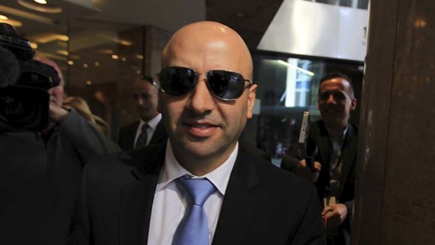 Laugh a minute &#8230; Paul Obeid leaves the ICAC inquiry yesterday.