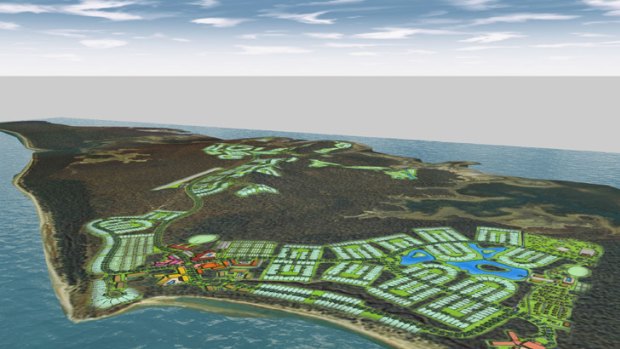 Plans for the development on Hummock Hill Island.
