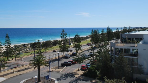 Views from the top of the car park stretch from Hillarys to Fremantle.