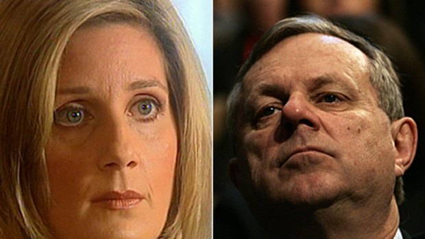 Steamy allegations ... Michelle Chantelois, speaking on the <i>Sunday Night</i> program, says she had an affair with South Australian Premier Mike Rann.