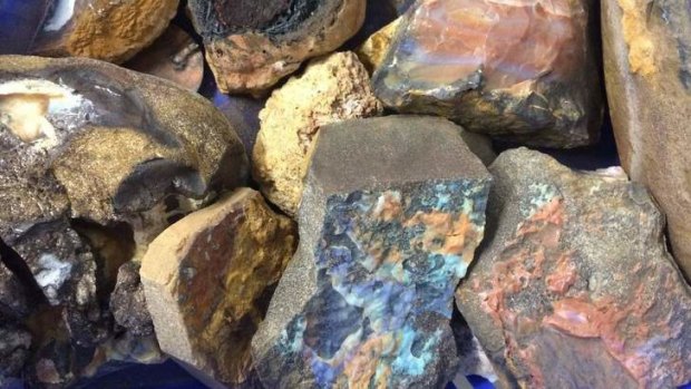Opals discovered at a Guanaba residence on March 10.
