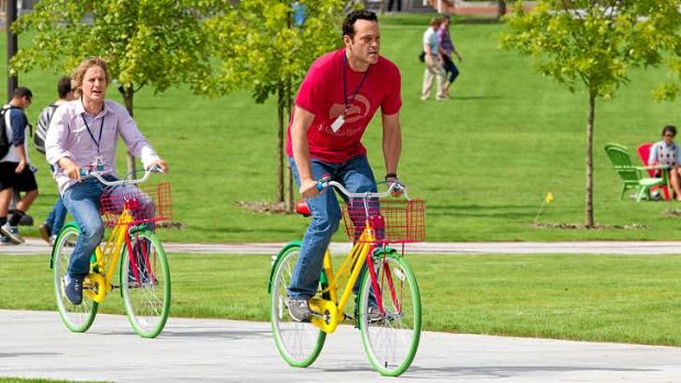No Snoogle ... Vince Vaughn, right, says <i>The Internship</i> is steeped in social realism.