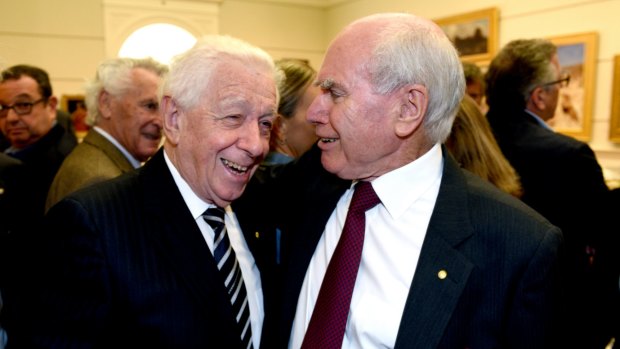 Links: Frank Lowy with his good friend, former prime minister John Howard.