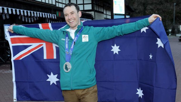 Living the dream: David Morris, winner of Australia's first Olympic medal in men's aerial skiing.