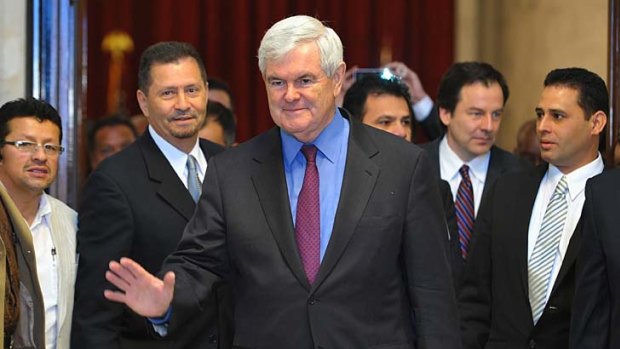 Former house speaker Newt Gingrich nominates for the White House.