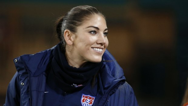 US goalkeeper Hope Solo.