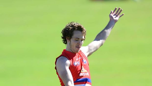 Defiant: Ayce Cordy has battled ongoing shoulder problems to keep his AFL dream alive.