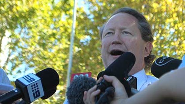 Andrew Forrest told reporters he refuses to surrender in his long-standing battle with the corporate watchdog.