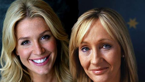 Poppy Montgomery (left) and JK Rowling
