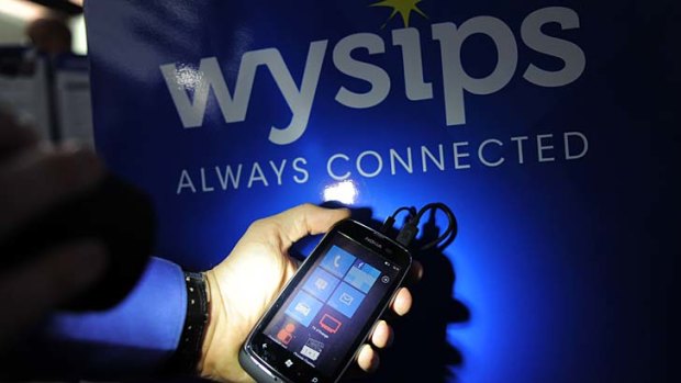 Wysips ... uses solar power to recharge phone batteries.