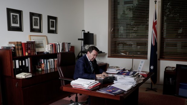 Senator Dean Smith's office in Parliament House was the brains trust of the same-sex marriage legislation.