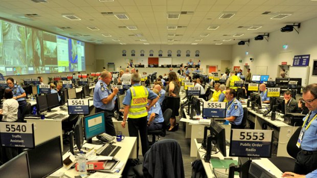 More than 100 officers will man the command centre for CHOGM.