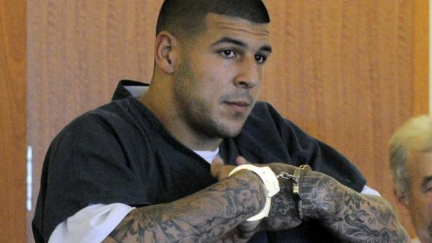 Profiled: Former New England Patriots tight end Aaron Hernandez who is in jail on charges of first-degree murder.
