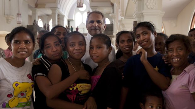 East Timor President Jose Ramos-Horta spends the day in Suai.