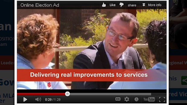 WA Labor Leader Mark McGowan in his new online ad.
