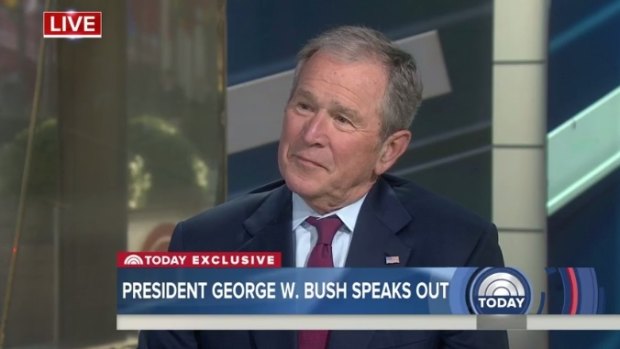 Former US President George W. Bush on the Today show.