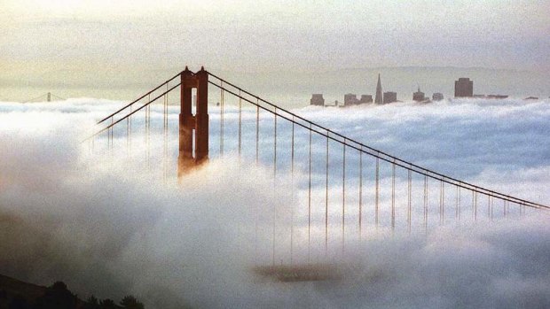 Summer fog rolls over San Francisco.