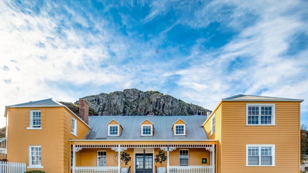 This colonial hotel sits at the base of the Nut, the stump of an ancient volcano. 