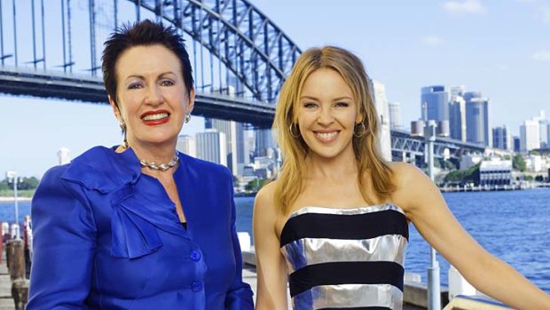 Creative partnership ... Clover Moore and Kylie Minogue.