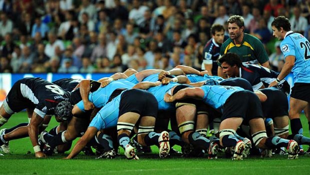 Power pack ... the Waratahs' much-improved scrum is a welcome sign in a World Cup year.