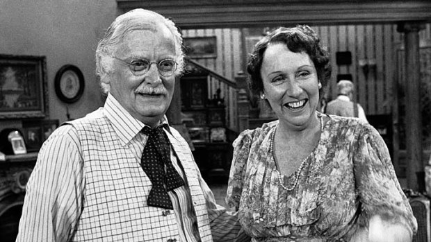 Always working: Art Carney with Jean in 1979.