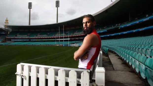 Happy to be back: Lewis Jetta at the SCG.