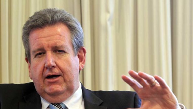 "The Premier, Barry O'Farrell, clearly sees a fight coming with the public sector unions".